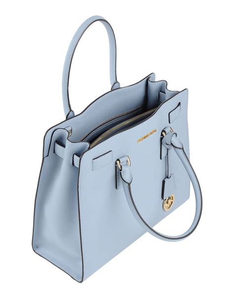 sac bleu ciel michael kors|Michael Kors blue satchel bag.